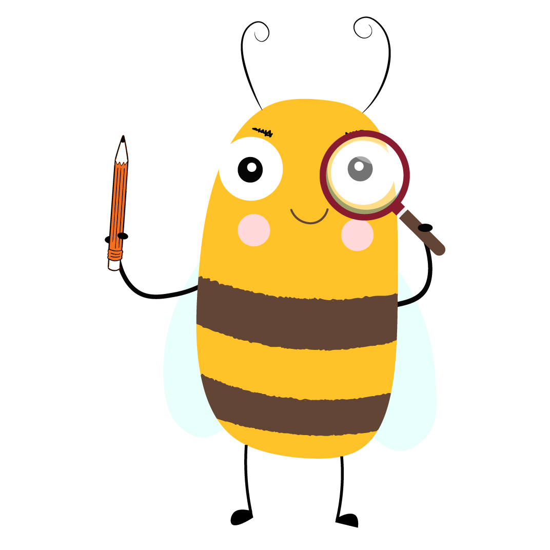 Abeille La Com de Maya illustrant le service Rédaction Web